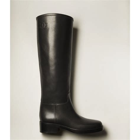 chanel high boots black|chanel tall boots 2021.